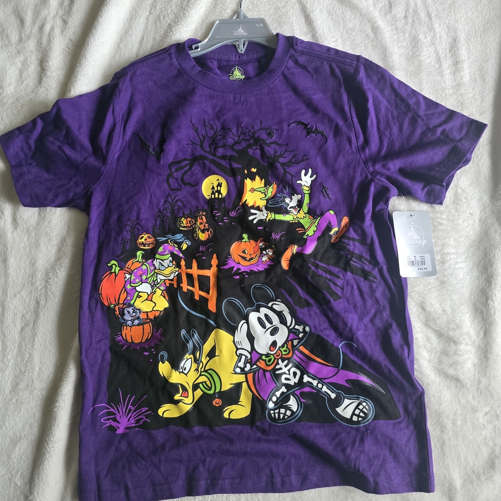 Disney Halloween Purple Kids T-Shirt
